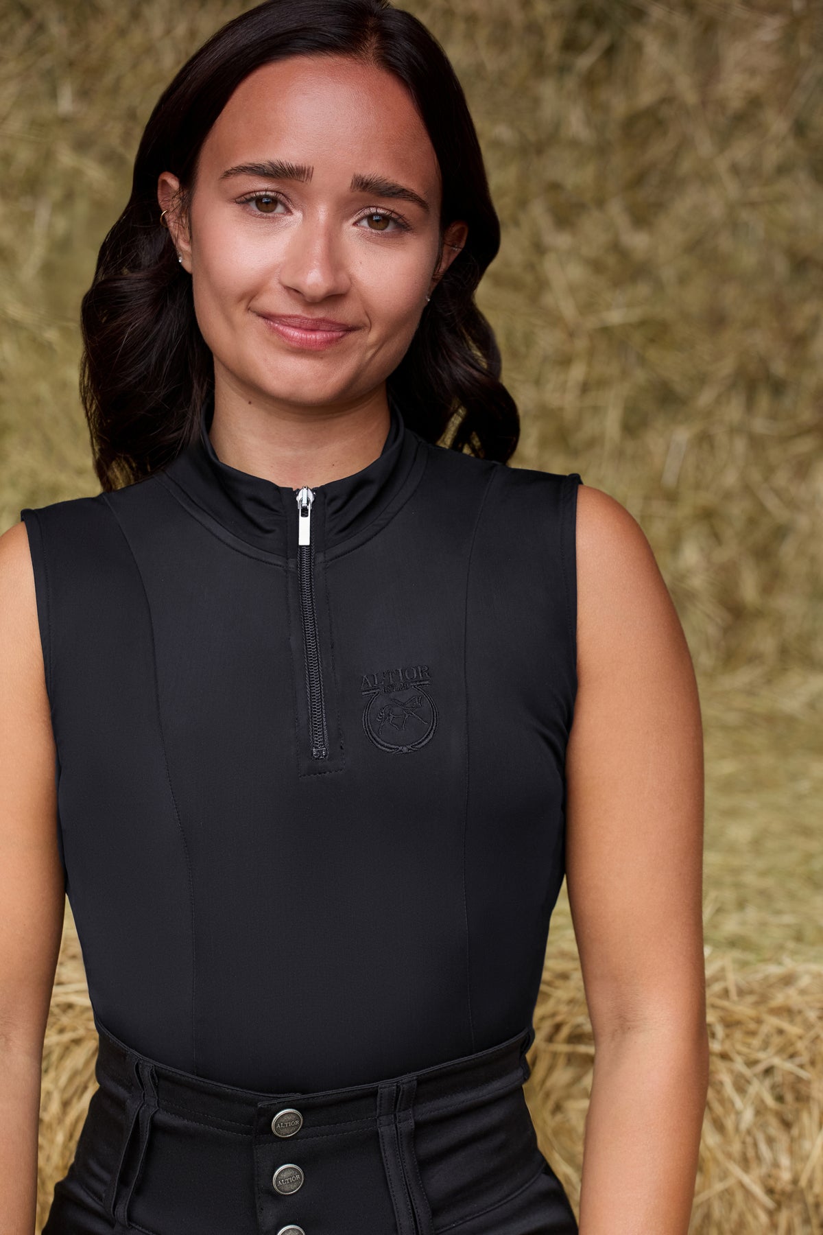 Lola Short-Sleeve Top Black