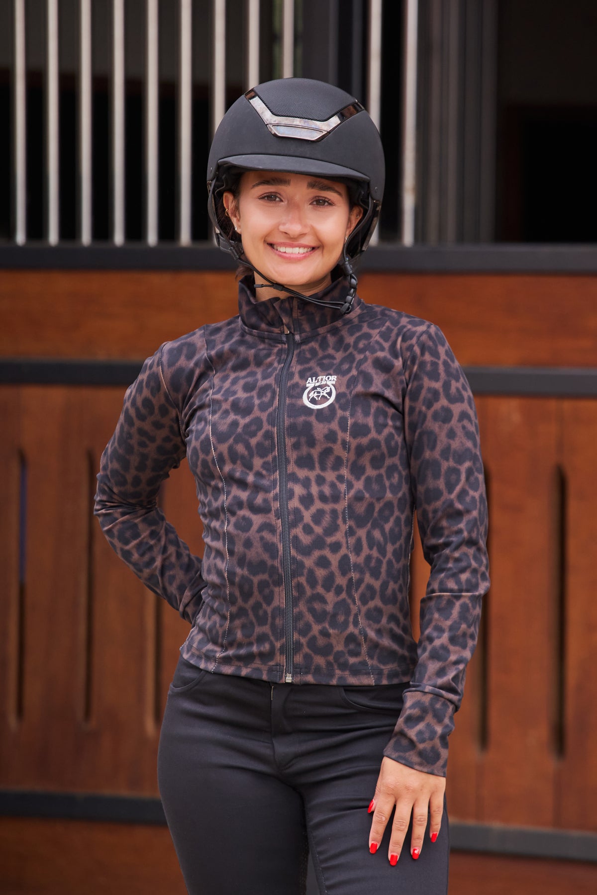 Isla Riding Jacket Leopard